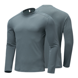 เสื้อยืดแขนยาวรัดรูปสำหรับผู้ชายเสื้อยืดออกกำลังกายวิ่งจ๊อกกิ้งยิมแห้งเร็ว - Product Image 2
