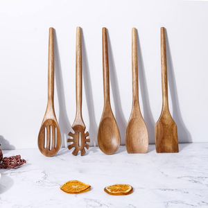 Cuillère et spatule de cuisson durables pour cuisiner différents plats Cuillères et spatules de cuisine en bois - Product Image 6