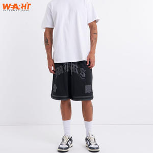 Pantalones cortos atléticos para correr de alta calidad, pantalones cortos deportivos de baloncesto de secado rápido de doble capa personalizables, conjunto de cordón medio High Street - Product Image 6