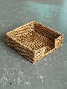 Porte-serviettes en rotin carré de qualité supérieure pour salle à manger, cuisine, décoration de table moderne et présentoir polyvalent en provenance d'Inde - Product Image 6