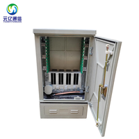 Armoire de distribution de fibres optiques murale extérieure FTTH en acier inoxydable à 96, 144, 288, 576 cœurs pour connexion croisée