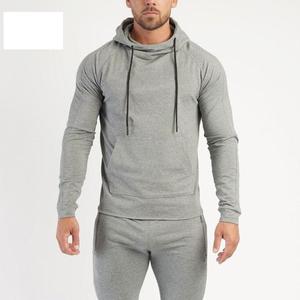 Sudaderas con capucha de algodón 100% ligeras para hombre, estilo básico de gran tamaño con bolsillo de canguro en relieve y ropa informal bordada larga - Product Image 4