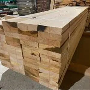 Konstruksi struktural Larch kayu pinus kayu persegi kayu