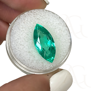 LAB GROWN COLOMBIAN Marquesa forma Nano Cut Piedras preciosas sueltas Fabricante directo Joyería 2x4mm a 20x40mm - Product Image 2