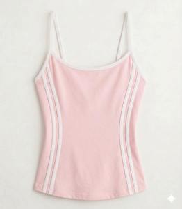 Women's Front Customizable Eco-Friendly Breathable Knitted Skinny Tank Top Spandex Cotton Material Casual Streetwear <b>Strapless</b> - Product Image 2