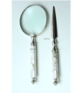 Loupe à main en os antique Utilisation de cadeaux personnalisable Optique SS CRAFTS INDIA Loupe - Product Image 6