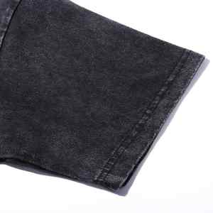 Camiseta blanca vintage gráfica personalizada lavada en blanco de algodón 100% de peso pesado ajustada para hombre - Product Image 4