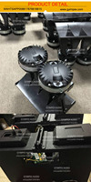 Caja vacía de contrachapado de abedul color negro de 10 pulgadas para sistema de sonido line array con altavoces de neodimio, equipo de audio profesional para escenario.