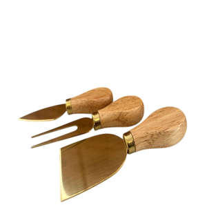 Juego de queso con mango de madera de 5 piezas con bloque de madera, herramientas de queso para utensilios de cocina, artículo de mesa en restaurante - Product Image 4