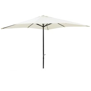 Ombrellone da Giardino Moderno 3x3m Color Ecru Stile Cubista, Copertura per Spiaggia e Patio in Poliestere con Palo in Ferro e Telaio in Acciaio per Uso Esterno in Palestre e Hotel - Product Image 1