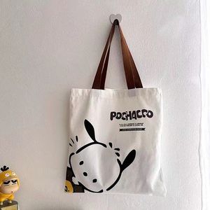 Sacs de courses réutilisables multifonctionnels de grande capacité pour femmes, en coton/polyester/spandex, 160g, imprimés à l'écran - Product Image 4