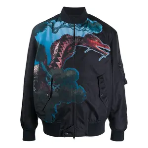 OEM all'ingrosso moda stampa sublimata impermeabile di peso medio Nylon Logo personalizzato uomini MA-1 Bomber giacche