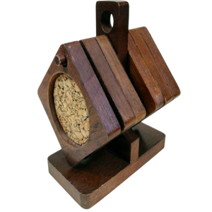 Ensemble de sous-verres en bois moderne sous-verres ronds en bois vierges pour tapis de table utilisation de tapis de mariage et pour la vaisselle à la maison - Product Image 3