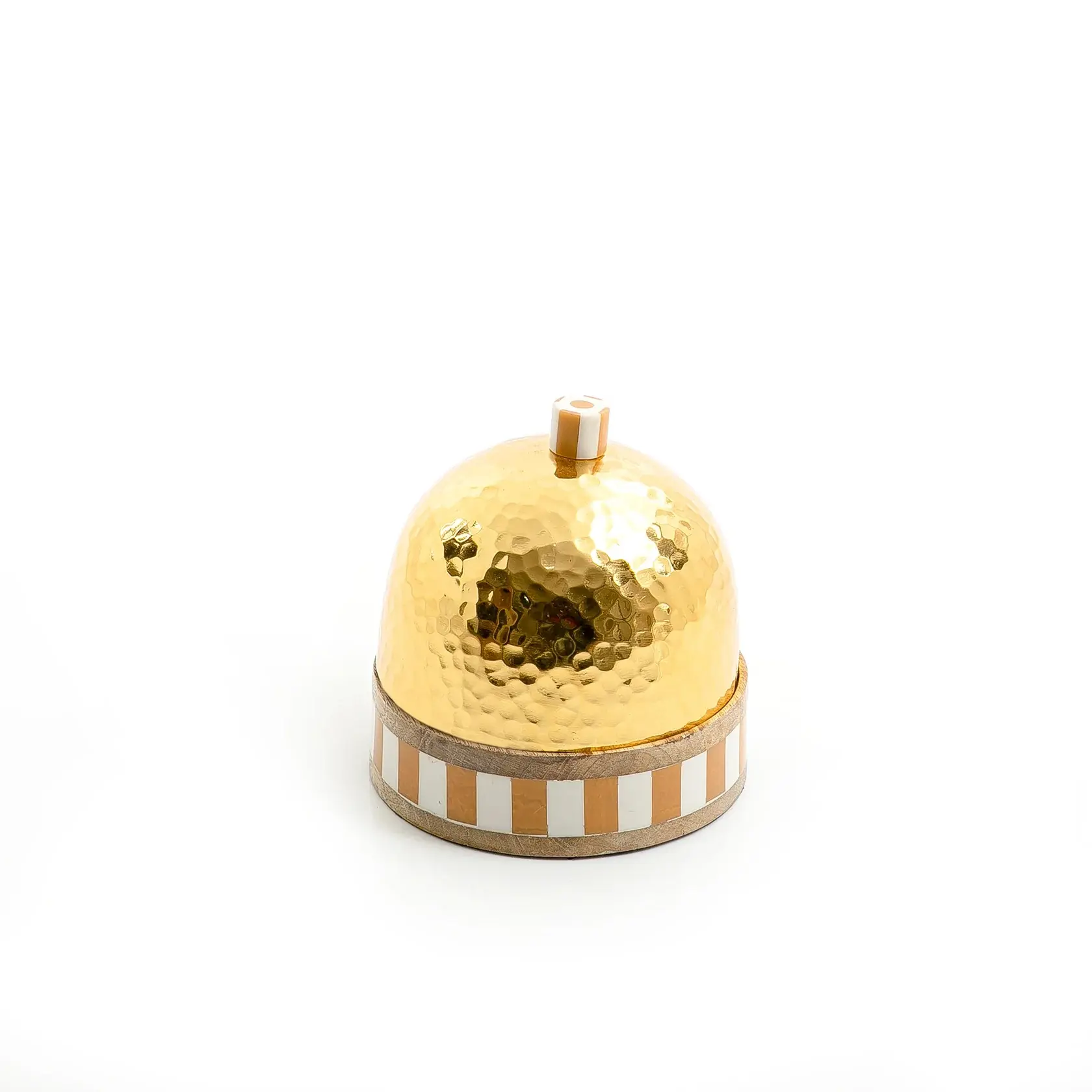Kim loại vòng Nut máy chủ với mạ Vàng nắp Round Shape Fancy gỗ & nhựa Inlay kẹo Jar cổ điển phong cách trái cây Jar