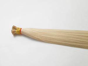 Precio al por mayor Virgen rubia Color nuevo diseño I-Tip Extensiones de cabello Cabello humano Natural Liso - Product Image 4