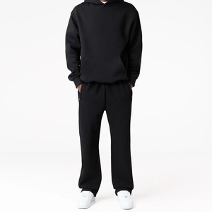 Customized High Quality Hooded <b>Tracksuits</b> Winter Acid Wash Solid Design Breathable Casual Printed Polyester/Cotton - Product Image 2