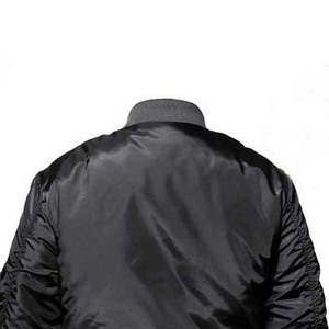 Veste bomber pour homme sur mesure, design personnalisé, couleur personnalisée, col montant, logo sur le devant, manches longues - Product Image 4