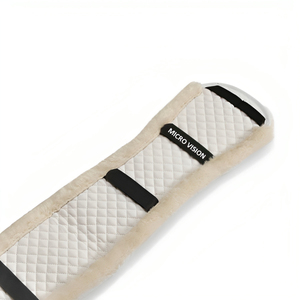 Cincha de Doma Inglesa de Acero Inoxidable y Cuero Sintético de Alta Calidad, con Amortiguación para Aliviar la Presión - Product Image 6