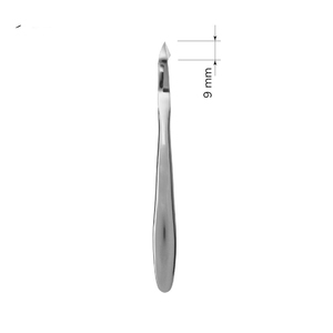 Professional Cuticle Nail Nipper Finish Polish Double Spring Russian Toenail Nipper 9mm Tip Cuticle Nippers With Logo - Product Image 5