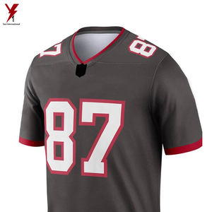 เสื้ออเมริกันฟุตบอลคุณภาพดี 5 แผง V คอเสื้อฟุตบอลการแข่งขันเสื้อแฟนอเมริกันฟุตบอลในอัตราขายส่ง - Product Image 3