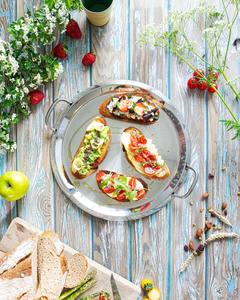 Plateau et plat en acier inoxydable tendance - Product Image 5