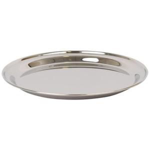 Bandeja de servicio tradicional de acero inoxidable con acabado de espejo para configuraciones de comedor y servicio de alimentos - Product Image 5