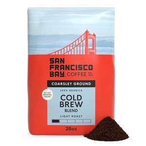 Café moulu de la baie de San Francisco, mélange pour infusion à froid (sac de 28 oz), mouture grossière, torréfaction moyenne - Product Image 3