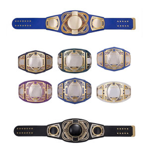 Ceinture de championnat MMA - 100% cuir véritable, couleur et logo personnalisables, épaisseur 3 cm, longueur 2,2 m, design taille haute - Product Image 2