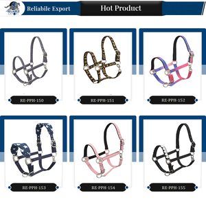 ¡Venta directa de fábrica! Personalizable New Horse Nylon Halter cuero y material PP con opciones de color de logotipo - Product Image 4