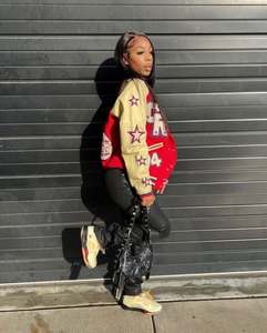 แจ็กเก็ตเบสบอลไซส์ใหญ่พิเศษสำหรับผู้หญิง, แจ็กเก็ตสไตล์สตรีทสไตล์สตรีทฤดูหนาวกลางแจ้งเสื้อแจ็คเก็ตเลตเทอร์แมนสำหรับผู้ชาย - Product Image 1