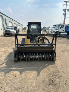 CAT Skid Steer <b>Loader</b> Forestry Mulcher Track <b>Loader</b> Land Clearing Farm Machinery Brush Cutter Hydraulic Compact Track <b>Loader</b> - Product Image 5