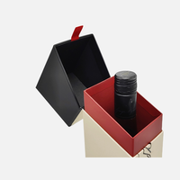 Boîte à vin de luxe personnalisée avec fermeture magnétique, emballage cadeau pour champagne, avec insert en mousse