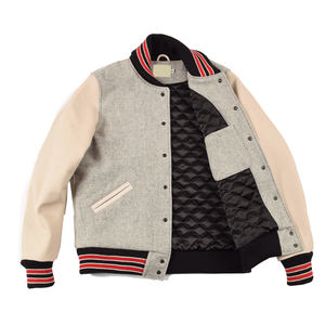 Chaqueta Bomber de Lona con Bloques de Color y Logotipo Personalizado al por Mayor para Hombre, Estilo Vintage, de Secado Rápido, Transpirable, con Bordado y Parches - Product Image 3