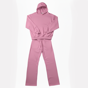 Survêtement décontracté de sports d'hiver pour femmes 100% coton de qualité supérieure ensemble de sweat à capuche en polaire zippé avec logo personnalisé avec 2025 options de personnalisation - Product Image 3