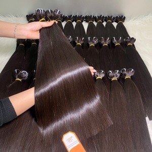 Extensiones de Cabello Humano Remy de Estilo Liso Natural, con Cutícula Alineada, Cabello Virgen Vietnamita Sedoso y Brillante, Más Vendidas - Product Image 3