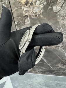 Reloj de Diamantes Moissanite VVS1 de Acero Inoxidable Plateado, Estilo Antiguo, Mecánico, Deportivo, de Negocios, Elegante y con Encanto - Product Image 5