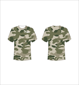 เสื้อยืดแขนสั้นแบบสั่งทำพิเศษ น้ำหนักเบา เหมาะสำหรับออกกำลังกาย ลายพรางสีเขียวมะกอกและสีแทนแบบคลาสสิก จำหน่ายจำนวนมาก - Product Image 1