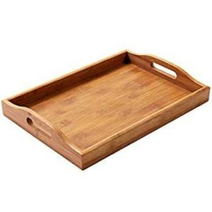 Suministros para hoteles y restaurantes Bandeja de exhibición de alimentos con asas Bandeja de madera de tendencia superior - Product Image 3