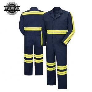 Overoles de Trabajo de Alta Visibilidad para Hombre, Reflectantes, de Dos Tonos, de Poliéster y Algodón, Seguros, Transpirables y Cómodos, con Certificación CE - Product Image 3