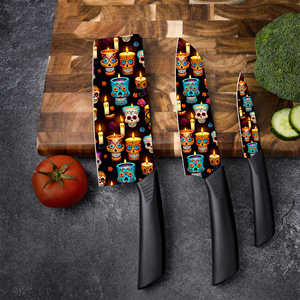 Juego de Cuchillos de Chef Profesionales con Hoja de Cerámica Superafilada y Mango de Plástico, 9 Piezas para Acampar al Aire Libre, Entrega Rápida, Ebay - Product Image 6