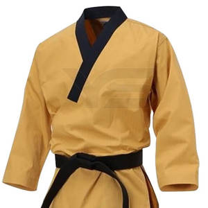 Custom Logo Men's Solid Taekwondo Uniform Plain Blank Design <b>Martial</b> <b>Arts</b> <b>Wear</b> - Product Image 4
