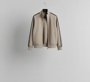 Conjunto Deportivo Casual de 2 Piezas para Hombre, Estampado y Liso, con Sudadera con Cremallera Completa y Pantalones Deportivos, 100% Algodón - Product Image 2