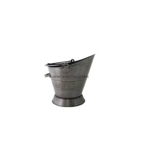 Seau à charbon en métal enduit de poudre de qualité supérieure avec finition antirouille pour une fonctionnalité extérieure durable - Product Image 1
