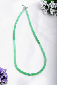 Perles de chrysoprase facettées | Perles de chrysoprase facettées naturelles pour la fabrication de bijoux fins, pierres précieuses - Product Image 5