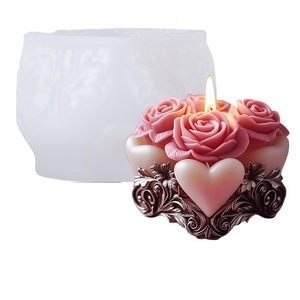DUMO Love Rose candela aromaterapia <span class=keywords><strong>stampo</strong></span> in Silicone san valentino <span class=keywords><strong>a</strong></span> <span class=keywords><strong>forma</strong></span> <span class=keywords><strong>di</strong></span> <span class=keywords><strong>cuore</strong></span> geometrico <span class=keywords><strong>a</strong></span> <span class=keywords><strong>forma</strong></span> <span class=keywords><strong>di</strong></span> <span class=keywords><strong>cuore</strong></span> diffusore <span class=keywords><strong>stampo</strong></span> regalo per la casa - Product Image 6