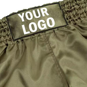 Pantalones Cortos Unisex Muay Thai Ropa Deportiva de Poliéster para Adultos, Ropa de Artes Marciales OEM Personalizada para Todos los Géneros - Product Image 3