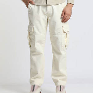 Pantalon cargo décontracté pour homme, polyester de haute qualité, léger, taille mi-haute, taille élastique, multi-poches, respirant de haute qualité - Product Image 2