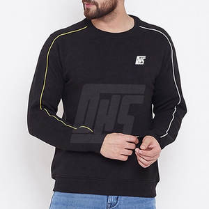 Sweatshirts pour hommes, coupe moderne, pull en coton mélangé, pour streetwear urbain et looks décontractés - Product Image 2