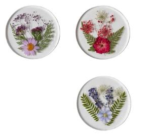 Alfombrillas redondas de resina transparente para taza de té, posavasos de cerveza, vino, el mejor precio, para el hogar - Product Image 1