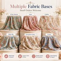 Tissu en Chiffon Floral à Motif Baroque Personnalisable, Vente Chaude, en Polyester Doux, pour Écharpes, Chemises, Foulards – Usine OEM/ODM